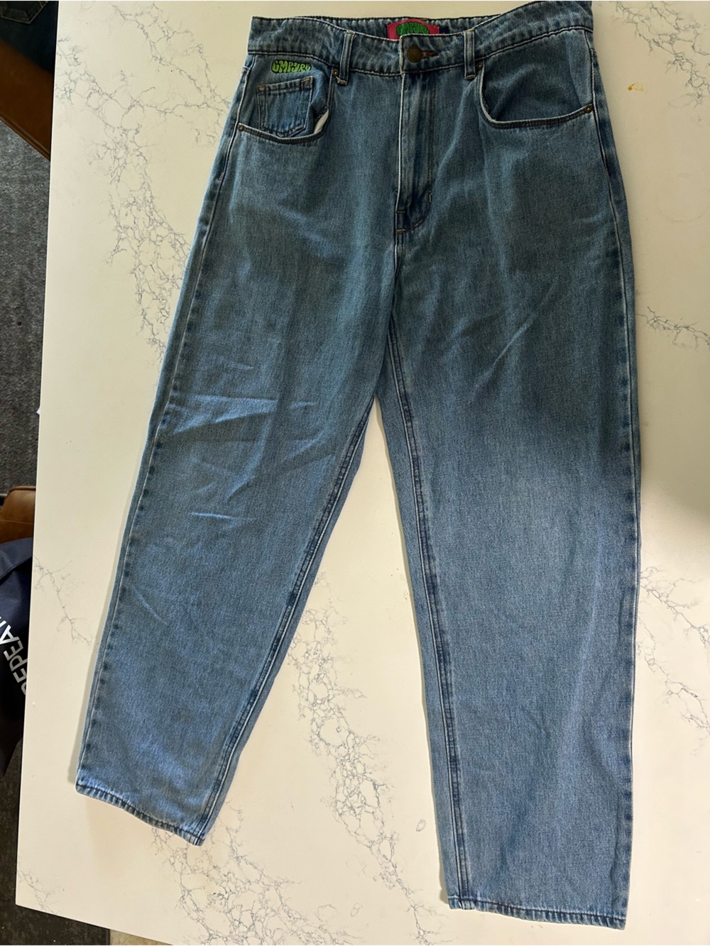 Empyre Straight-Leg Jeans in Medium Blue Wash